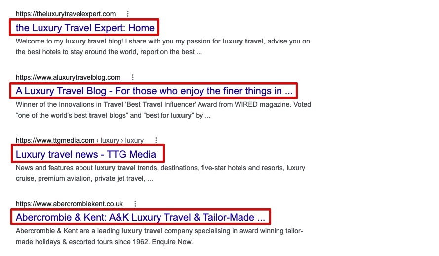 Title Tags In The SERPs